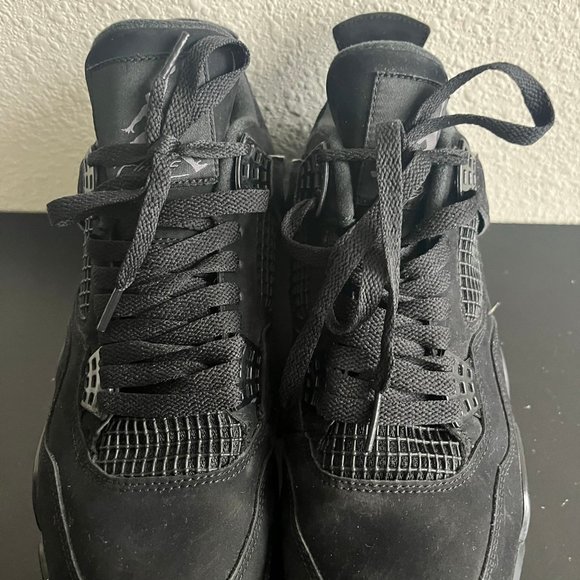 Nike Air Jordan 4 IV Retro Black Cat 2020 Sneakers Shoes Size 8 Style CU1110-010 - Picture 5 of 14